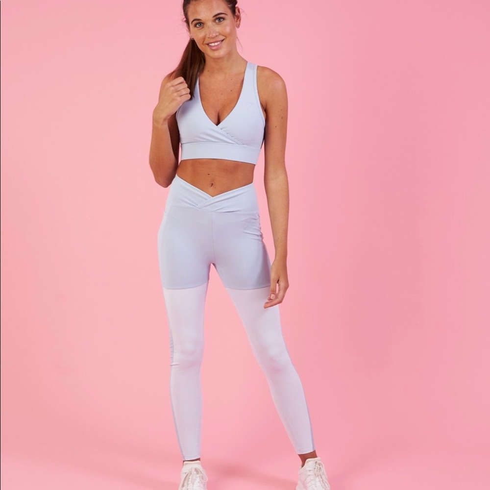 Nikki B Gymshark Season 2 Blue Marl Leggings M